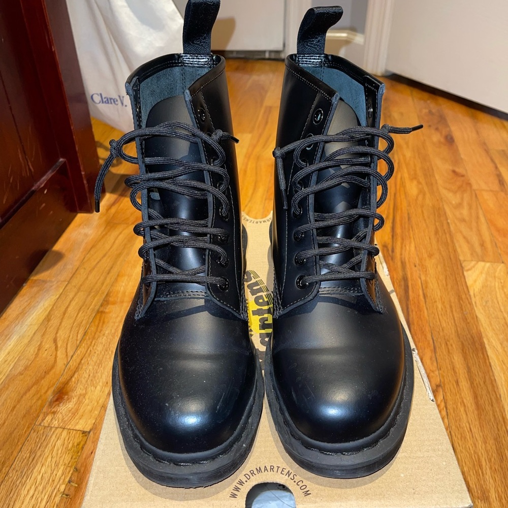 Dr. Martens 1460 Mono Smooth Leather Lace Up Boots